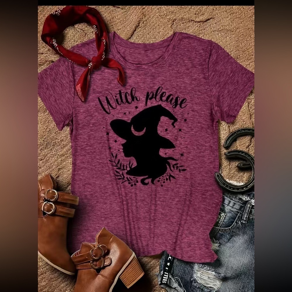 Witch Please Halloween Tee Shirt New